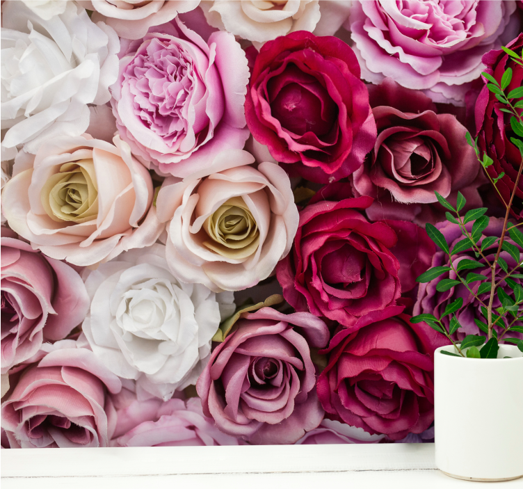 Tapisserie fleur collection de roses magnifiques - TenStickers