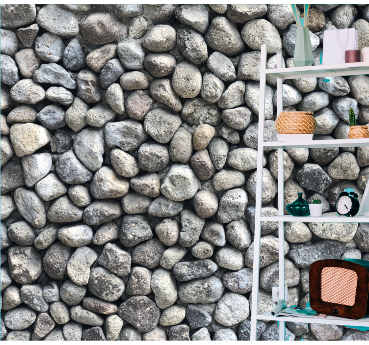 Tapisserie imitation pierre surface en pierre texturée - TenStickers