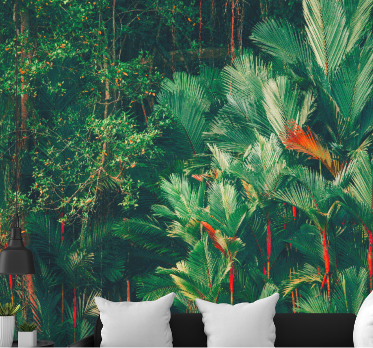 Tapisserie jungle collection palmiers tropicaux - TenStickers