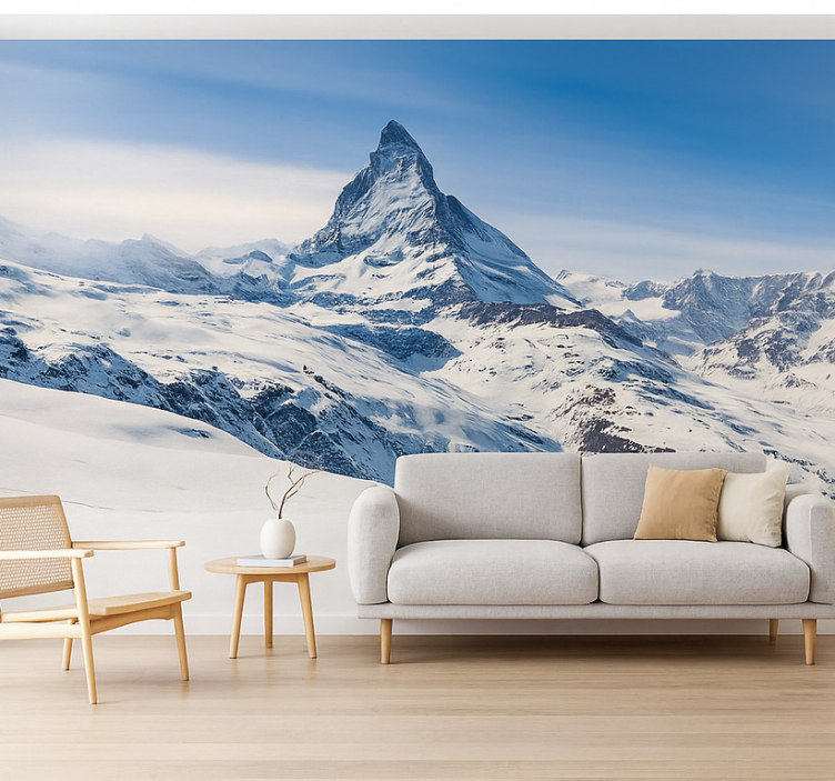 Tapisserie montagne cervin, suisse - TenStickers