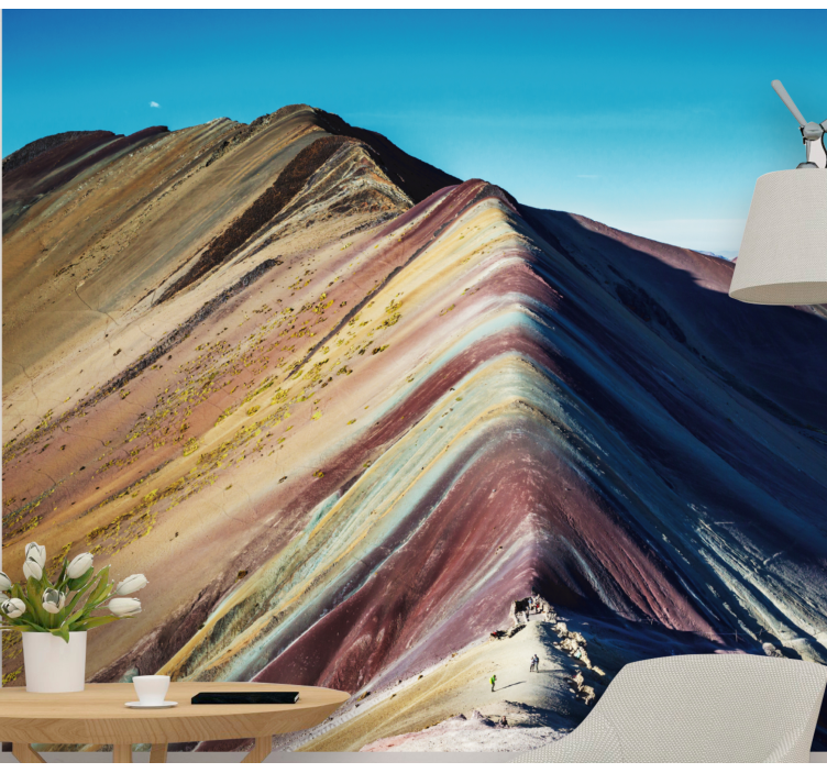 Tapisserie montagne paysage de montagnes vibrantes - TenStickers
