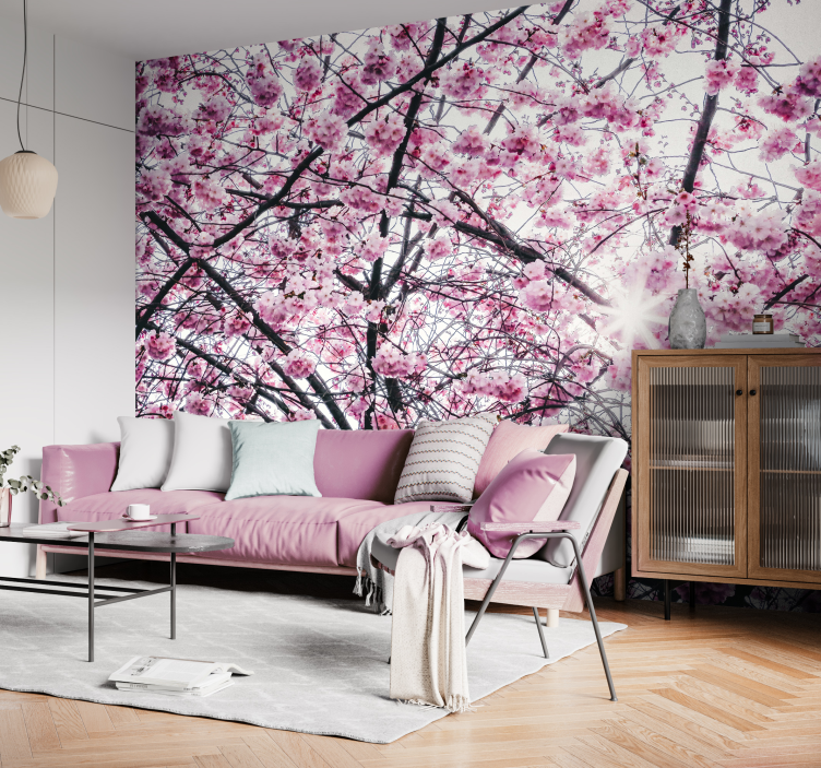 Tapisserie murale arbre fleur de cerisier - TenStickers