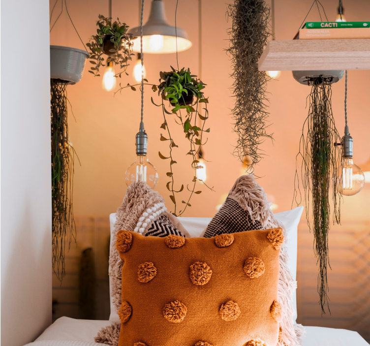 Tapisserie nature accents de verdure suspendus - TenStickers