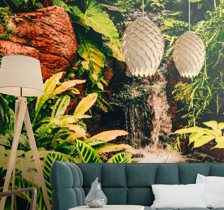 Tapisserie nature cadre tropical vibrant - TenStickers