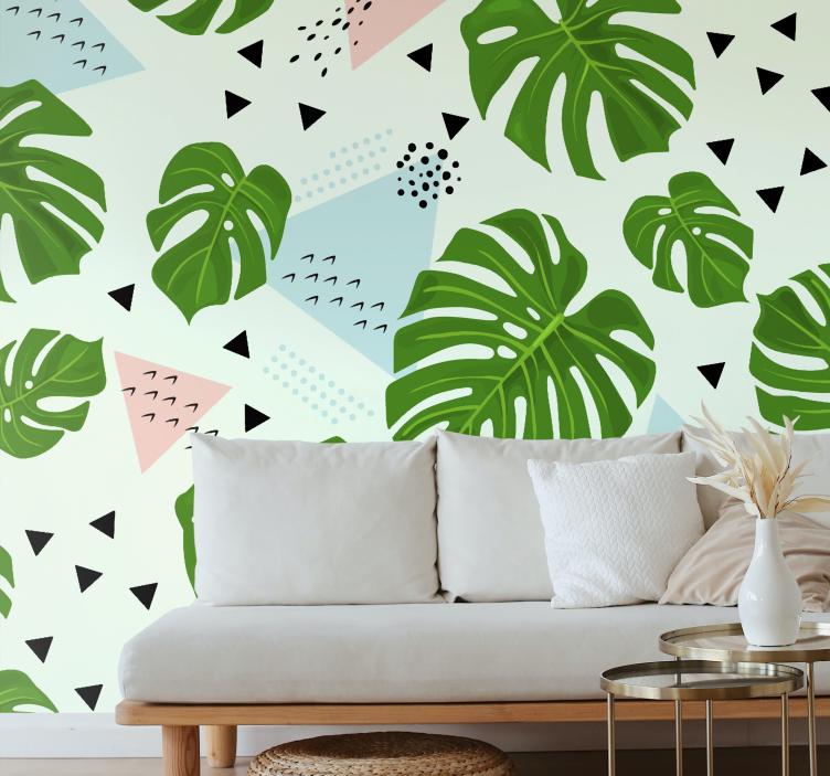 Tapisserie nature conception de verdure luxuriante - TenStickers