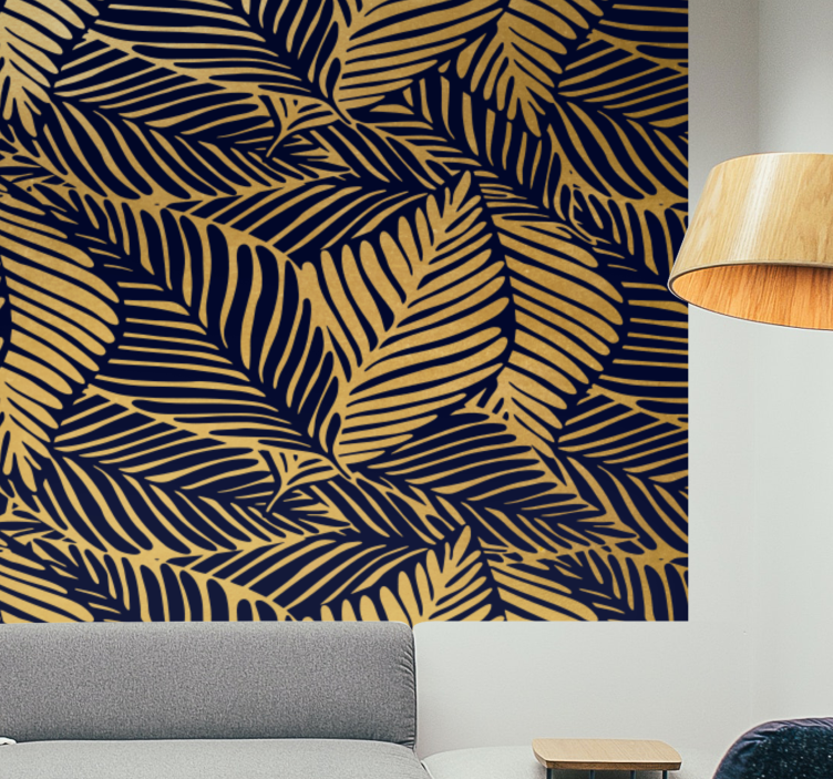 Tapisserie nature motifs de feuilles détaillés - TenStickers