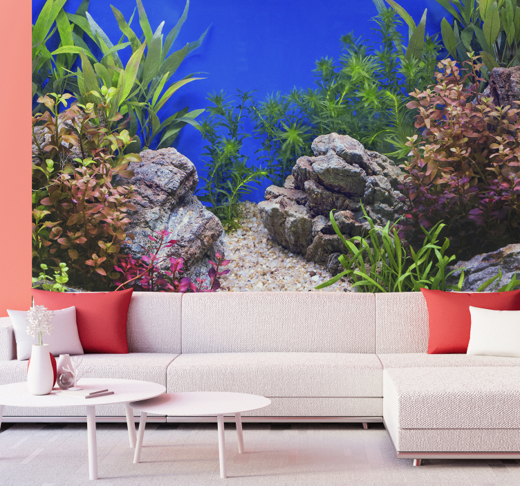 Tapisserie nature paysage aquatique - TenStickers