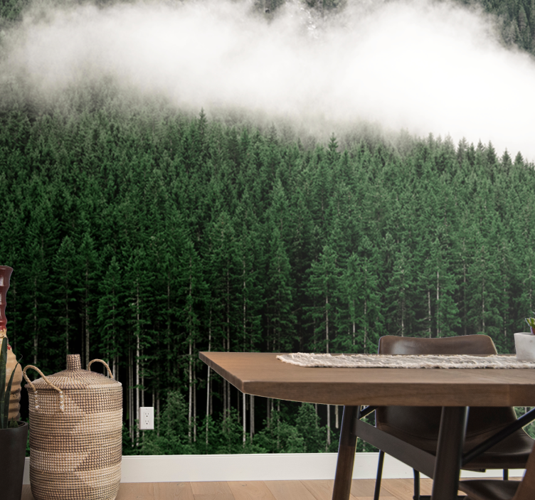 Tapisserie nature paysage forestier majestueux - TenStickers