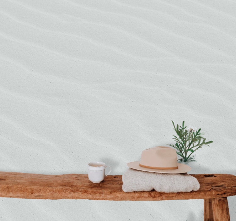 Tapisserie nature sable et végétation - TenStickers