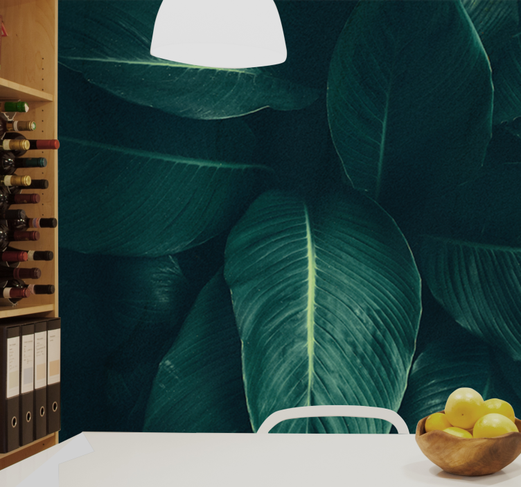 Tapisserie nature texture feuillue luxuriante - TenStickers