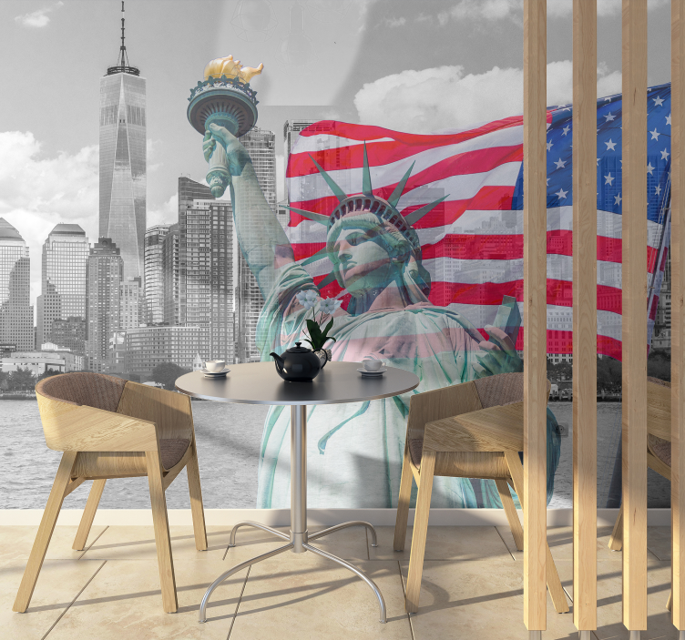 Papier peint New York statue de la liberté - TenStickers