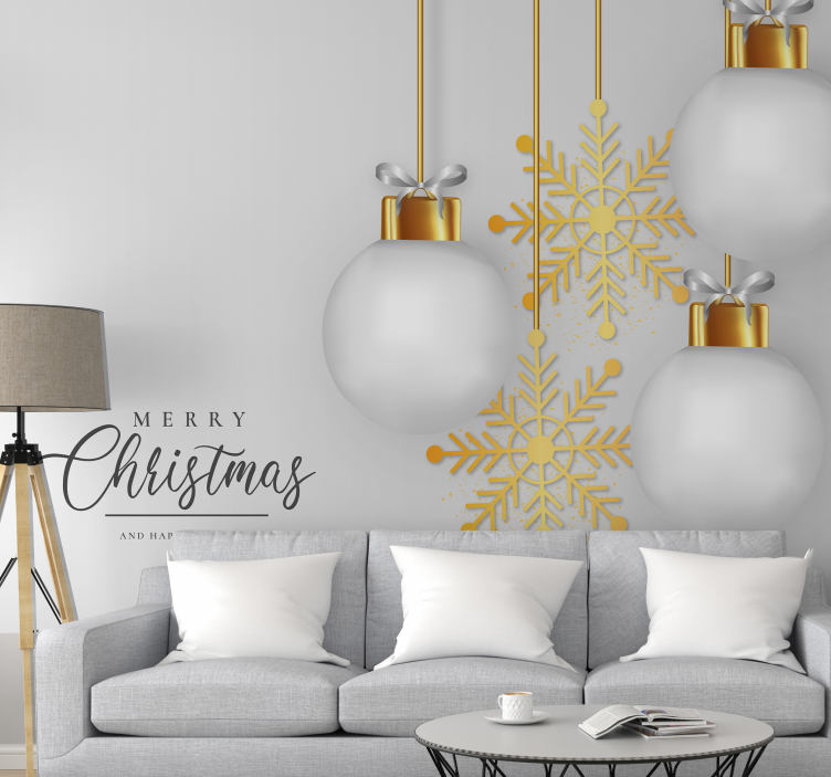 Tapisserie noel élégance des décorations de noël - TenStickers