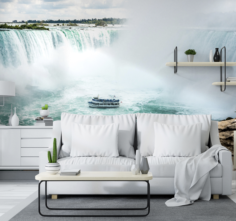 Tapisserie paysage aventure des chutes du niagara - TenStickers