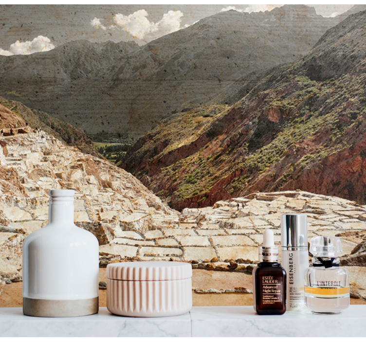 Tapisserie paysage montagnes majestueuses - TenStickers
