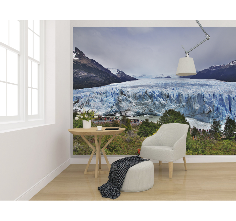 Tapisserie paysage vue glaciale - TenStickers