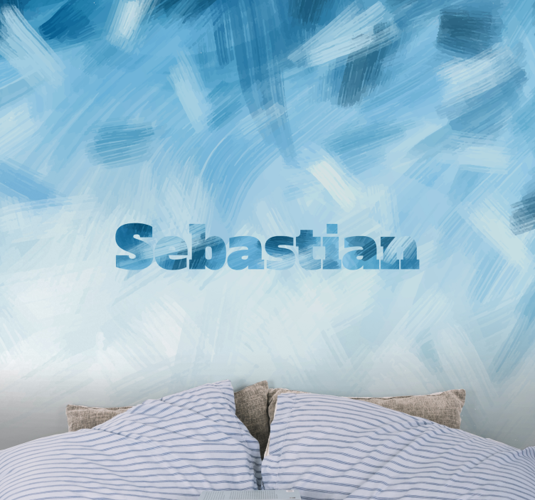 Tapisserie personnalisable création de nom personnalisée - TenStickers