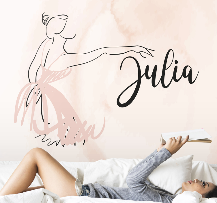 Tapisserie phrase figure de danseuse élégante - TenStickers
