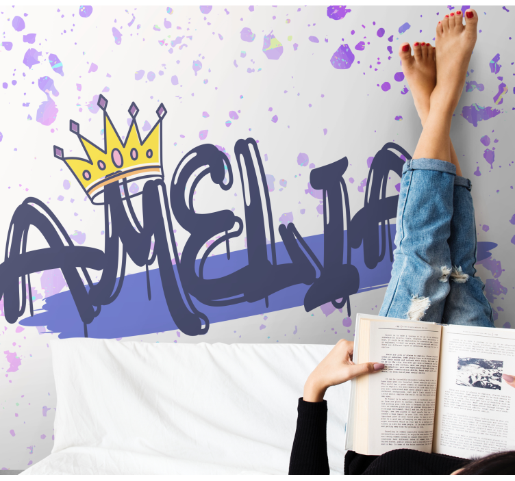 Tapisserie phrase formation de nom personnalisée - TenStickers