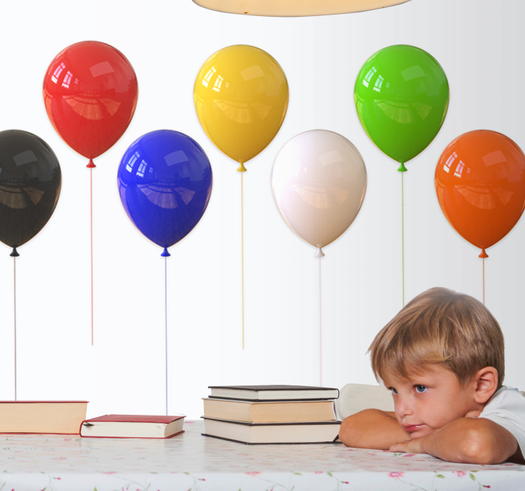 Tapisserie textures et motifs affichage de ballons colorés - TenStickers