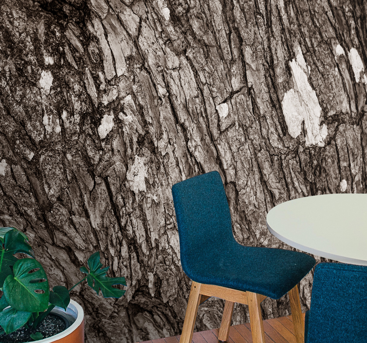 Tapisserie textures et motifs Écorce d'arbre texturée - TenStickers