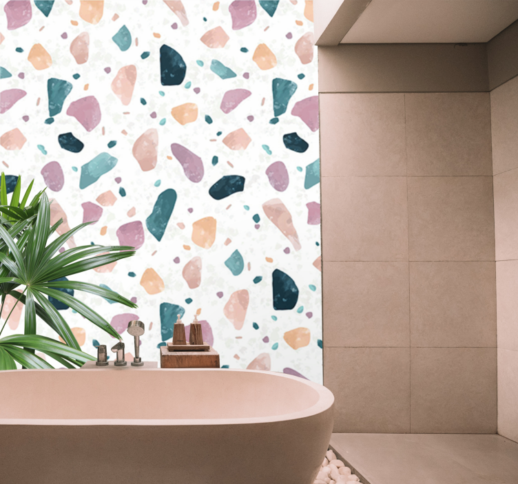 Tapisserie textures et motifs motif de forme abstraite - TenStickers