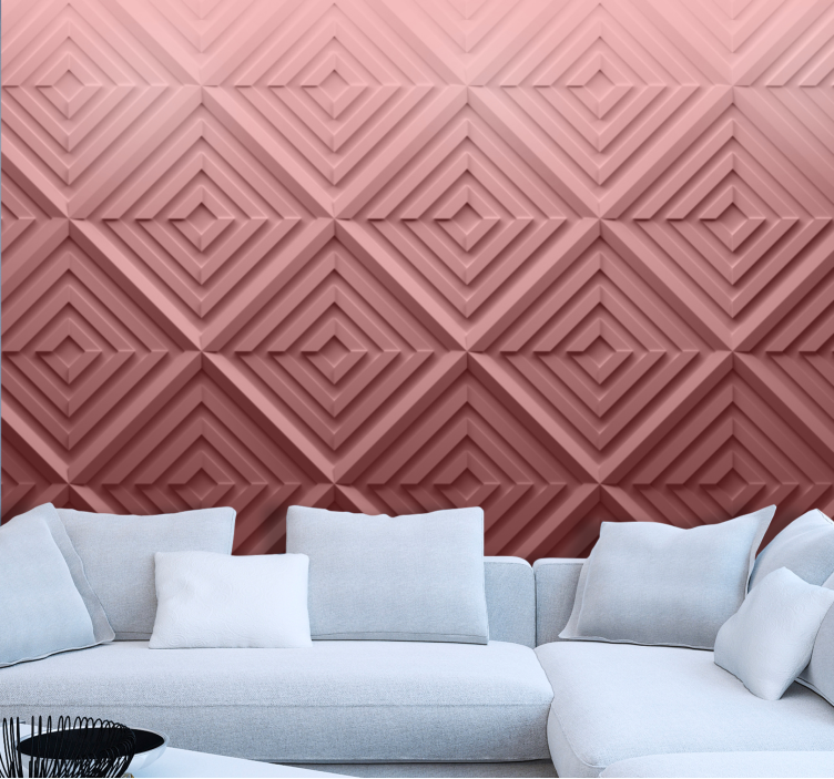 Tapisserie textures et motifs motif géométrique en couches - TenStickers
