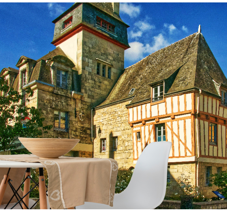Tapisserie villes et pays architecture française historique - TenStickers