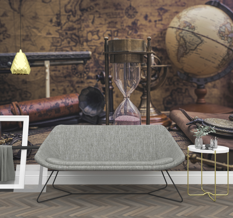 Tapisserie villes et pays collection de montres anciennes - TenStickers