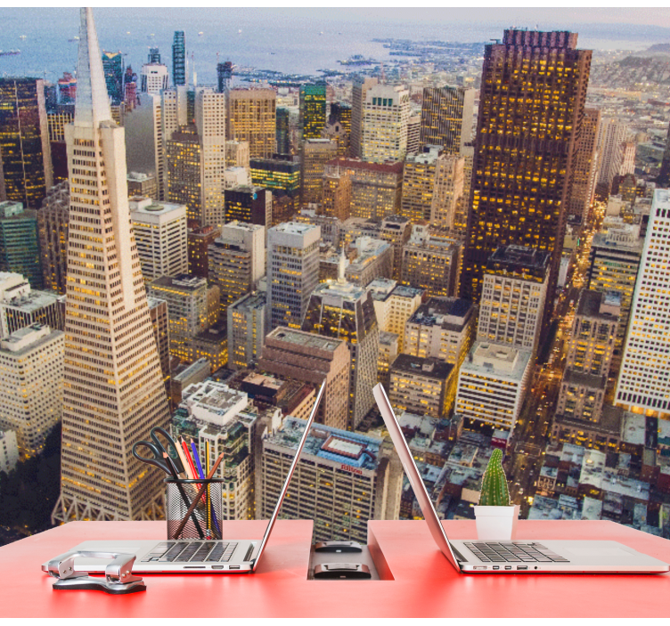 Tapisserie villes et pays skyline de san francisco - TenStickers