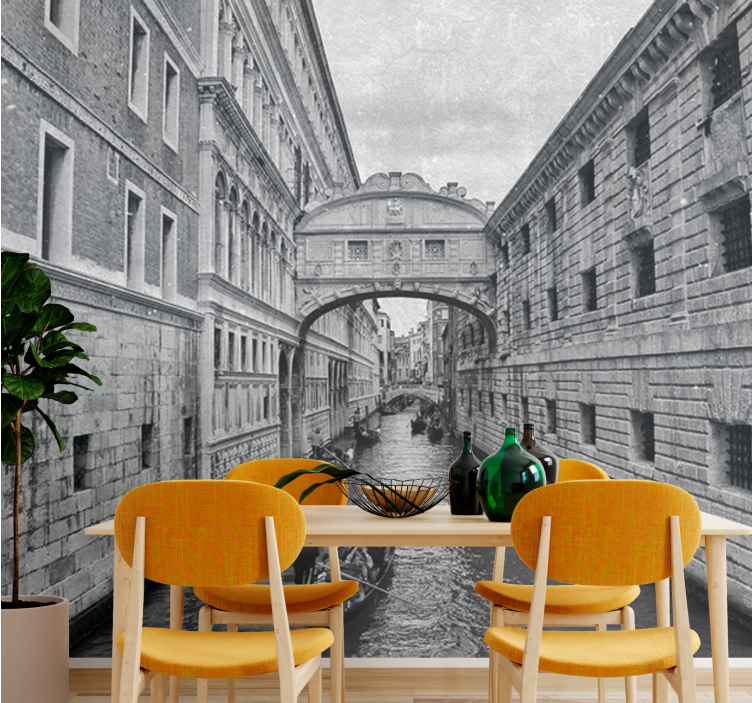 Tapisserie villes et pays vue sur les canaux de venise - TenStickers