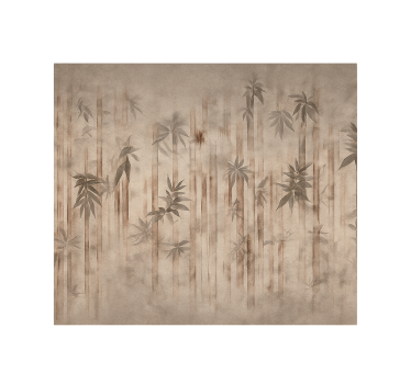 Tapisserie salon forêt de bambous vintage - TenStickers
