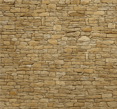Papier peint salon mur en pierre beige - TenStickers