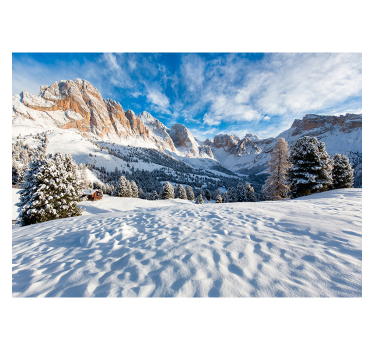 Papier peint montagne enneigée - TenStickers