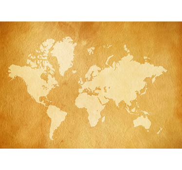 Tapisserie murale carte du monde vintage - TenStickers