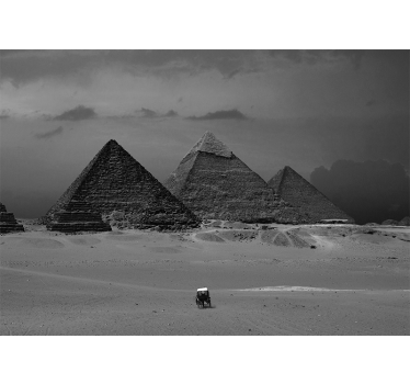 Papier peint mural de desert Pyramides de hall d'egypte - TenStickers