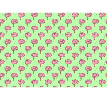 Tapisserie autres fleurs fleurs de cerveau stylisées - TenStickers