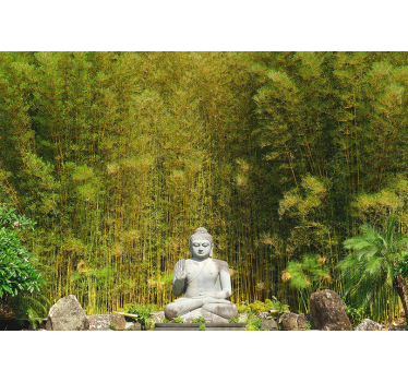 Tapisserie salon sculpture de bouddha tranquille - TenStickers