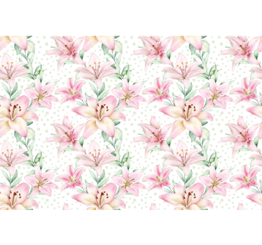 Tapisserie coquelicots fleurs délicates - TenStickers