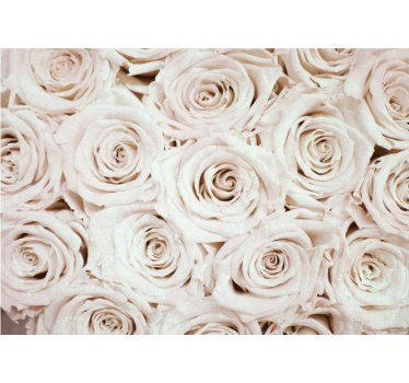 Tapisserie fleur arrangement de roses douces - TenStickers