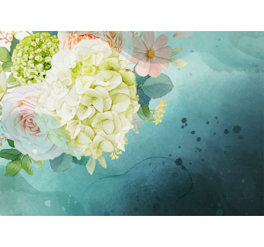 Tapisserie fleur arrangement de bouquet floral - TenStickers