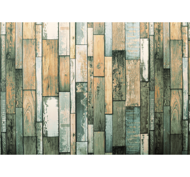 Tapisserie murale  planches de bois - TenStickers