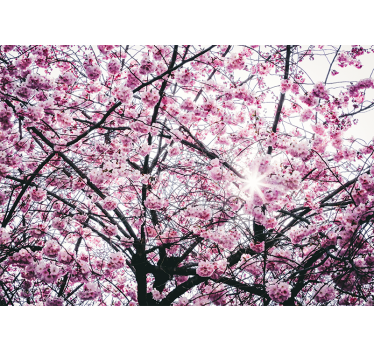 Tapisserie murale arbre fleur de cerisier - TenStickers