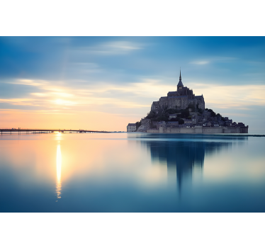 Tapisserie murale mont saint-michel france - TenStickers
