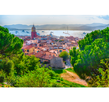 Tapisserie murale saint-tropez - TenStickers