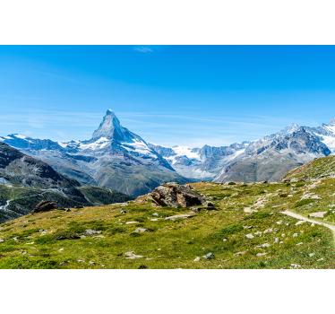 Tapisserie murale montagne des alpes - TenStickers