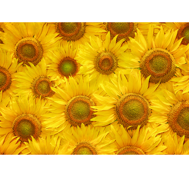 Tapisserie murale salon tournesols - TenStickers