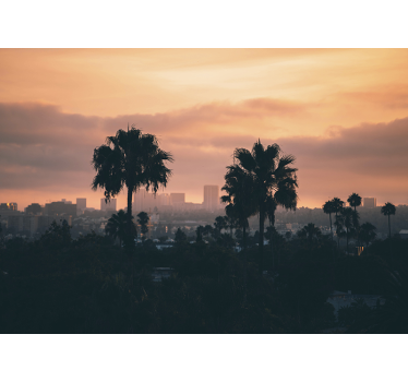 Photo murale un Coucher de soleil à Los Angeles - TenStickers