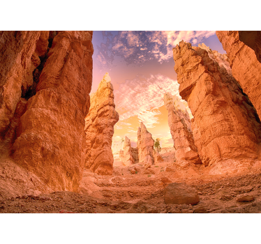 Papier peint rose canyon - TenStickers