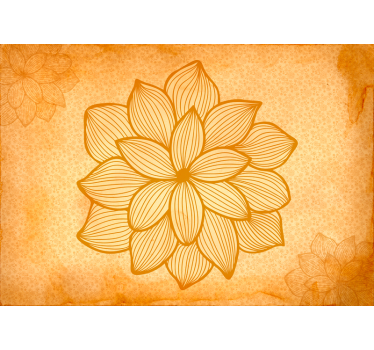 Tapisserie salon motif floral large - TenStickers