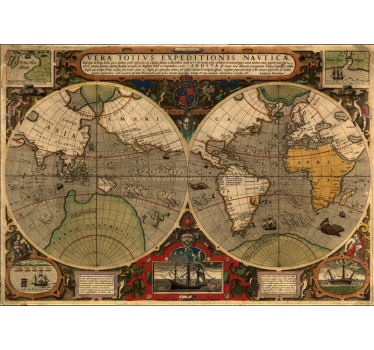 Papier peint mural mappemonde Politique vintage - TenStickers